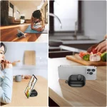 Leather Texture Wireless Earphones Case with Hook & Holder, For AirPods 4, For AirPods Pro 2 - Image 7