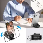 Leather Texture Wireless Earphones Case with Hook & Holder, For AirPods 1 / 2 - Image 4