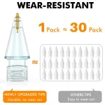 C04L 4pcs / Set 1.05mm Capacitive Stylus Replacement Nibs for Apple Pencil 2 / 1, 1.05mm - Image 4