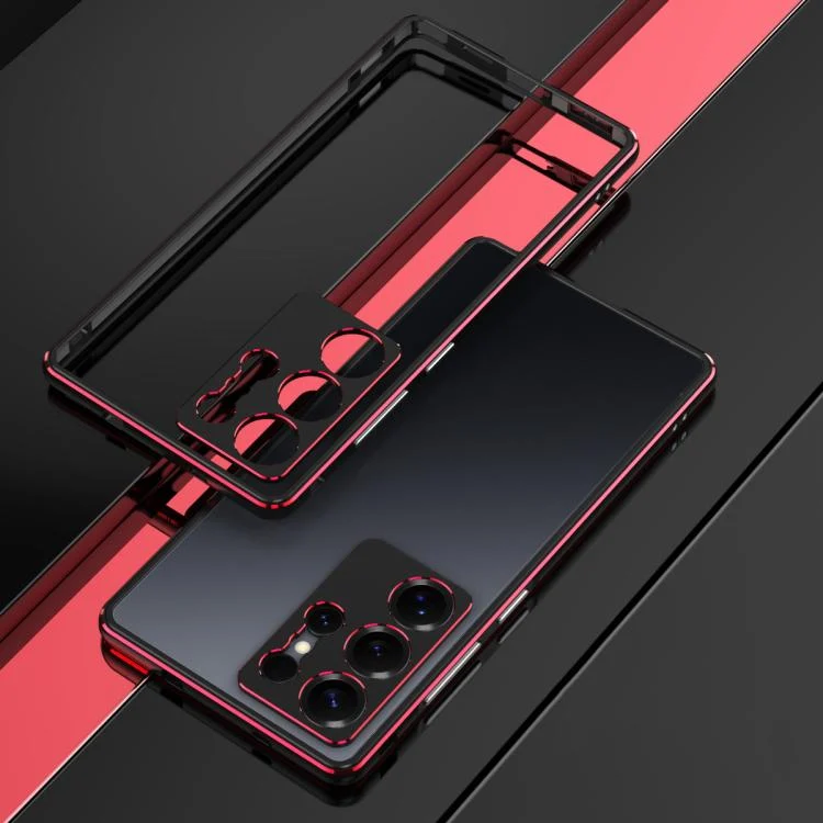 Aurora Series Lens Protector + Metal Frame Phone Case, For Samsung Galaxy S25 Ultra 5G