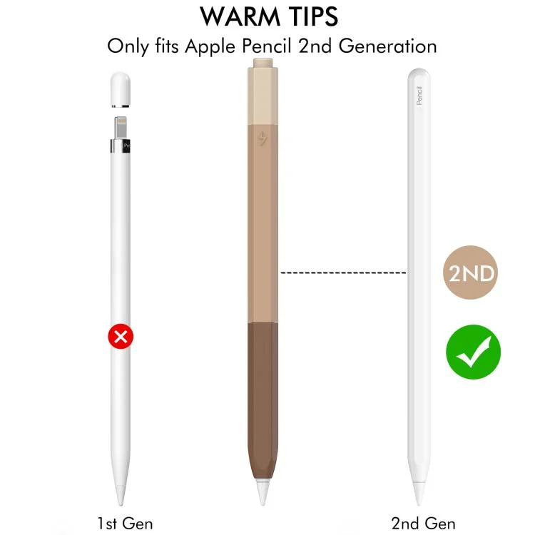 EDA0077357_B2.webp LC05 Anti-roll Silicone Protective Stylus Pen Case, For Apple Pencil 2 / Pro - Image 3