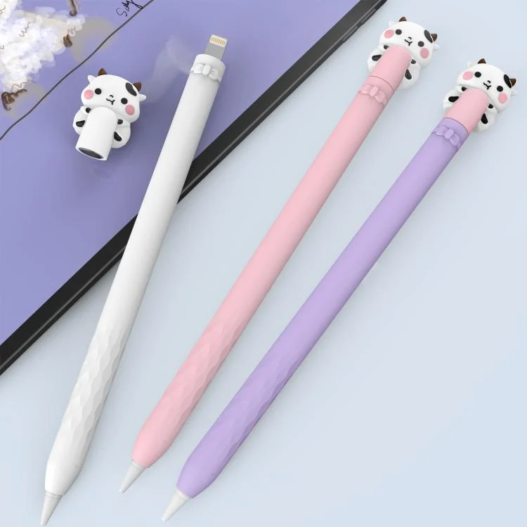 EDA007735901A_1.webp LC129-1 Cartoon Anti-roll Silicone Protective Stylus Pen Case, For Apple Pencil 1 - Image 2