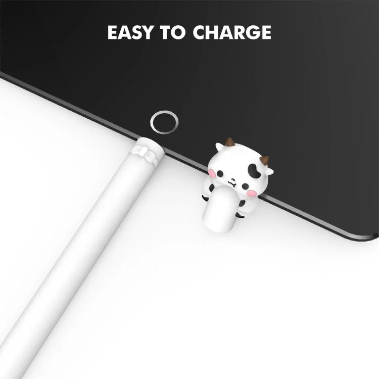 EDA007735901A_2.webp LC129-1 Cartoon Anti-roll Silicone Protective Stylus Pen Case, For Apple Pencil 1 - Image 3