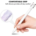 LC129-1 Cartoon Anti-roll Silicone Protective Stylus Pen Case, For Apple Pencil 1 - Image 4