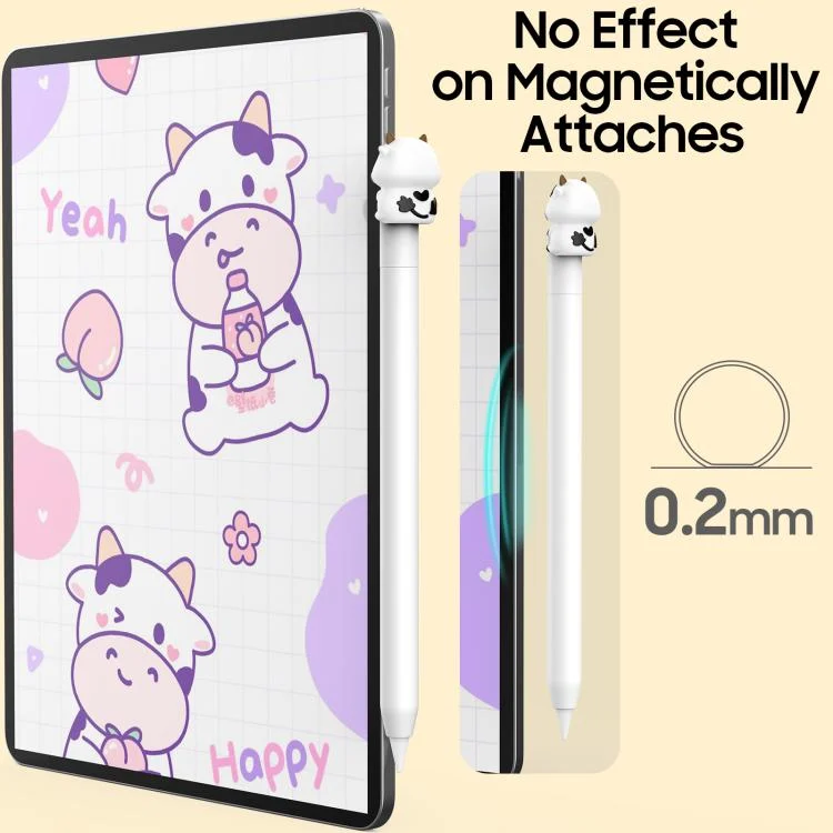 EDA007736101A_3.webp LC129-3 Cartoon Anti-roll Silicone Protective Stylus Pen Case, For Apple Pencil USB-C - Image 4