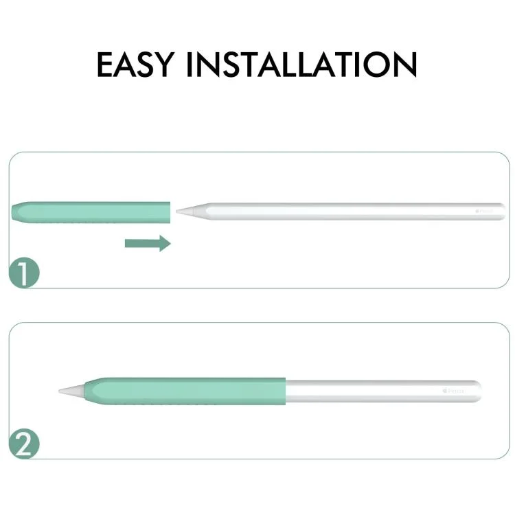 EDA0077363_B3.webp LC182-X 3pcs / Set Stylus Silicone Protective Grip Cover for Apple Pencil 2 / Pro / USB-C - Image 4