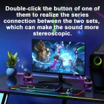 R9 Portable RGB Light Smart Bluetooth Speaker Magnetic Phone Holder Wireless Charger, R9 (Black), R9 (White) - Image 5