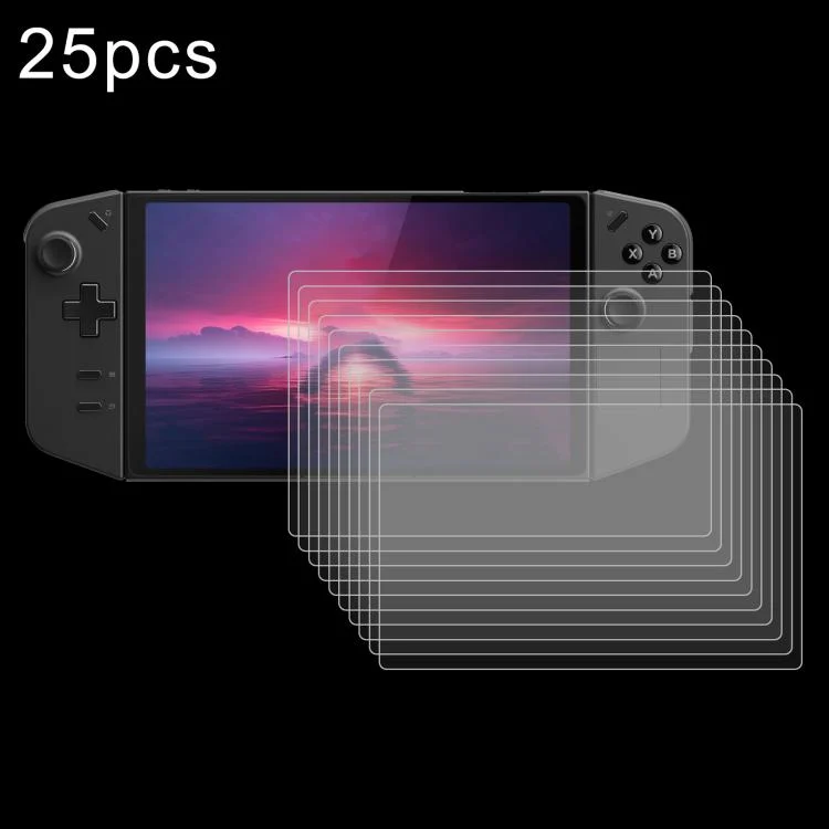 25pcs 9H 0.3mm Explosion-proof Tempered Glass Film, For Lenovo Legion Go S 8.0 inch