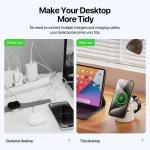 DUZZONA W23 5 in 1 Magnetic Wireless Charger with Bluetooth Speaker - Image 4