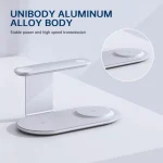 V2206 3 in 1 15W Wireless Charger with Night Light, V2206 (Black), V2206 (Silver) - Image 5