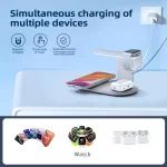 V2206 3 in 1 15W Wireless Charger with Night Light, V2206 (Black), V2206 (Silver) - Image 7