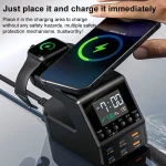 9 in 1 240W Multifunctional Multi-Port Charging Station with Alarm Function - Image 7