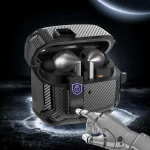 Bumblebee Fiber Texture Earphones Case with Hook & Holder, For Samsung Galaxy Buds3 / Buds3 Pro - Image 3