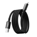 MOMAX DA60 66W USB to USB-C / Type-C Magnetic Braided Fast Charging Cable, 1m