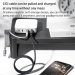 MOMAX DA60 66W USB to USB-C / Type-C Magnetic Braided Fast Charging Cable, 1m - Image 3