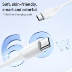 MOMAX DC23 1-Link Flow CC X 60W USB-C / Type-C to USB-C / Type-C Fast Charging Cable, 1.2m - Image 2