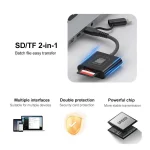 4 in 1 Type-C+8 Pin Multi-function Card Reader, Type-C+8 Pin - Image 5