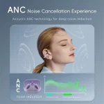 F18 Ear-Hook ANC Noise Reduction Air Conduction HIFI BT 5.4 Wireless Earphones, F18 (Black), F18 (White), F18 (Purple) - Image 7