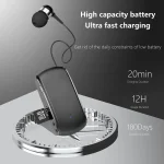 K68 Card Business Collar Clip Type Single Ear Bluetooth Earphones - Image 5