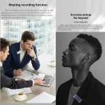 K68 Card Business Collar Clip Type Single Ear Bluetooth Earphones - Image 8