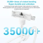 MOMAX DL56 1-Link Flow 60W Type-C to Type-C and 8 Pin Fast Charging Cable, Length:1.5m - Image 5