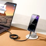 MOMAX DL57D Mag.Link 60W Type-C to 8 Pin Magnetic Braided Fast Charging Data Cable, Length:1m - Image 7