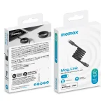 MOMAX DL57D Mag.Link 60W Type-C to 8 Pin Magnetic Braided Fast Charging Data Cable, Length:1m - Image 8