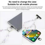 Tassel Crystal Chain Phone Anti-lost Short Lanyard - Image 2