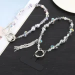 Tassel Crystal Chain Phone Anti-lost Short Lanyard - Image 6