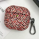 Camouflage Texture Earbuds Box PC Case with Hook, For AirPods 4, For AirPods 3