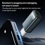 240W 80Gbps USB4 2.0 Type-C Full Function Adapter, Side Bend, 3D Bend, Female to Female - Image 5