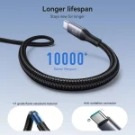 JOYROOM S-A28 Flash Series 480Mbps Fast Charging Data Cable, Length: 1m, Type-C to Type-C Cable, Type-C to 8 Pin Cable - Image 7