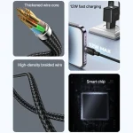Yesido 12W 2.4A USB to 8 Pin Charging Data Cable, 0.3m, 1.2m, 2m, 3m - Image 3