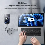 Yesido CA135C 18W 3A USB to USB-C / Type-C Zinc Alloy Data Cable, CA135C - Image 6