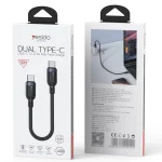 Yesido 60W 3A USB-C / Type-C to Type-C Charging Data Cable, 0.3m, 1.2m, 2m, 3m - Image 11