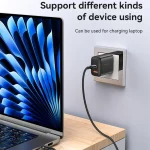 Yesido 60W 3A USB-C / Type-C to Type-C Charging Data Cable, 0.3m, 1.2m, 2m, 3m - Image 6