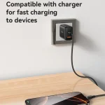 Yesido 60W 3A USB-C / Type-C to Type-C Charging Data Cable, 0.3m, 1.2m, 2m, 3m - Image 8