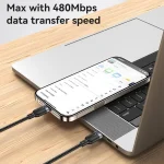 Yesido 60W 3A USB-C / Type-C to Type-C Charging Data Cable, 0.3m, 1.2m, 2m, 3m - Image 10