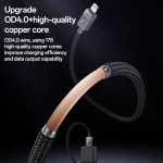 Yesido CA195 27W 3A USB-C / Type-C to 8 Pin Zinc Alloy Data Cable, CA195 - Image 6