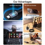 Yesido CA196 60W 3A USB-C / Type-C to Type-C Zinc Alloy Data Cable, CA196 - Image 3