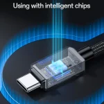 Yesido CA196 60W 3A USB-C / Type-C to Type-C Zinc Alloy Data Cable, CA196 - Image 8