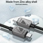 Yesido CA196 60W 3A USB-C / Type-C to Type-C Zinc Alloy Data Cable, CA196 - Image 9