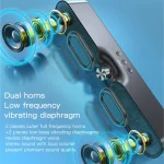 Yesido YSW05 Dual Speaker Stereo Bass Wireless Bluetooth 5.0 Speaker, YSW05 - Image 8