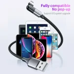 2.4A USB to 8 Pin 180 Degree Rotating Elbow Charging Cable, 1.2m 8 Pin, 2m 8 Pin - Image 15