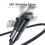 2.4A USB to 8 Pin 180 Degree Rotating Elbow Charging Cable, 1.2m 8 Pin, 2m 8 Pin - Image 5