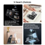 Yesido DS22 5 in 1 Multifunction Clock Wireless Fast Charge Station, For iPhone / Apple Watch / AirPods - Image 3