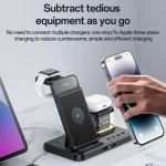 Yesido DS22 5 in 1 Multifunction Clock Wireless Fast Charge Station, For iPhone / Apple Watch / AirPods - Image 4