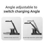 Yesido DS22 5 in 1 Multifunction Clock Wireless Fast Charge Station, For iPhone / Apple Watch / AirPods - Image 5