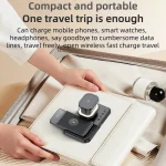 Yesido DS22 5 in 1 Multifunction Clock Wireless Fast Charge Station, For iPhone / Apple Watch / AirPods - Image 10