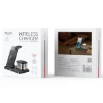 Yesido DS23 5 in 1 Multifunction Clock Wireless Fast Charge Station, For Samsung Phone Series / Watch / EarPods - Image 12